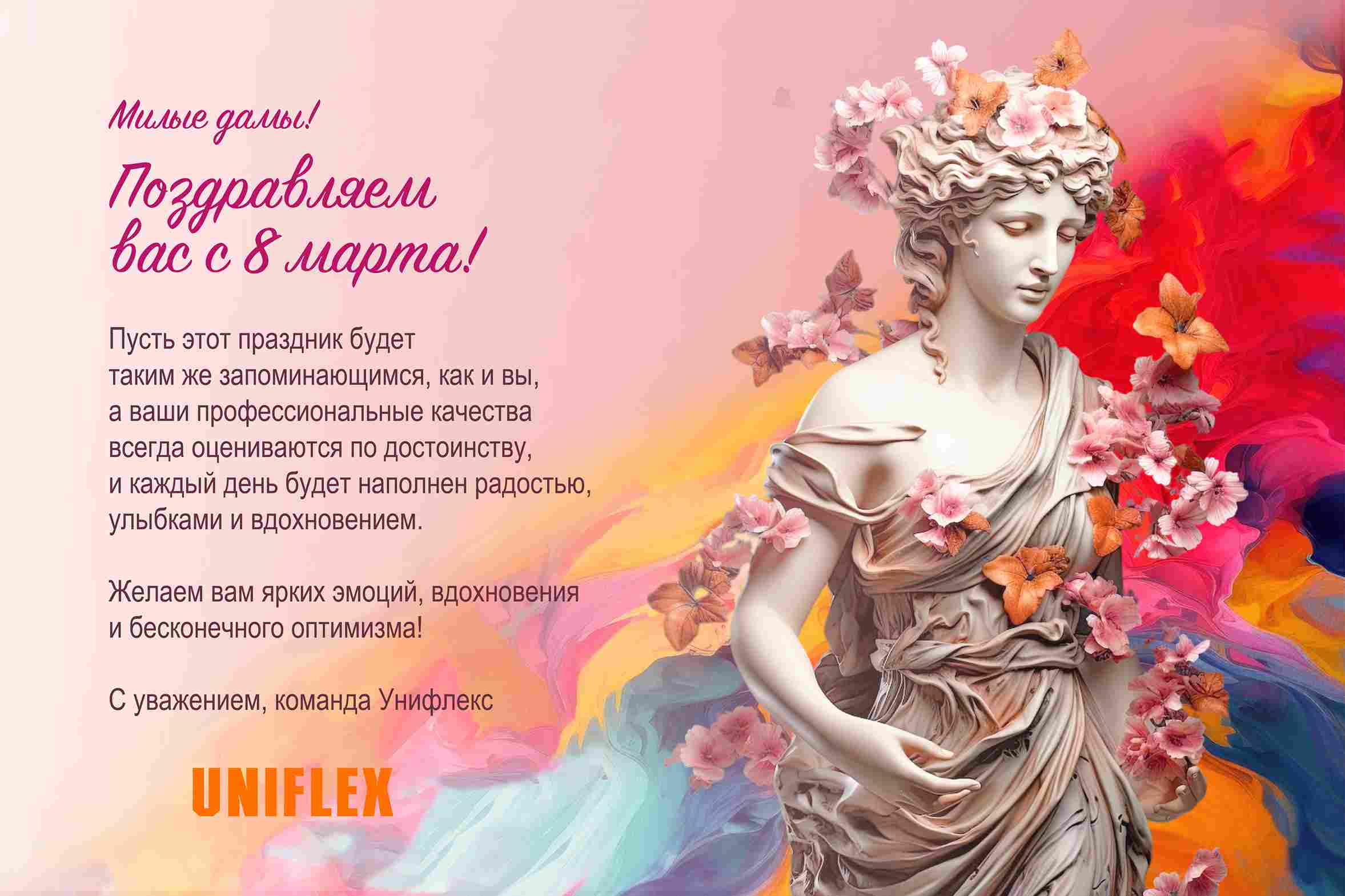 Открытка с 8 марта